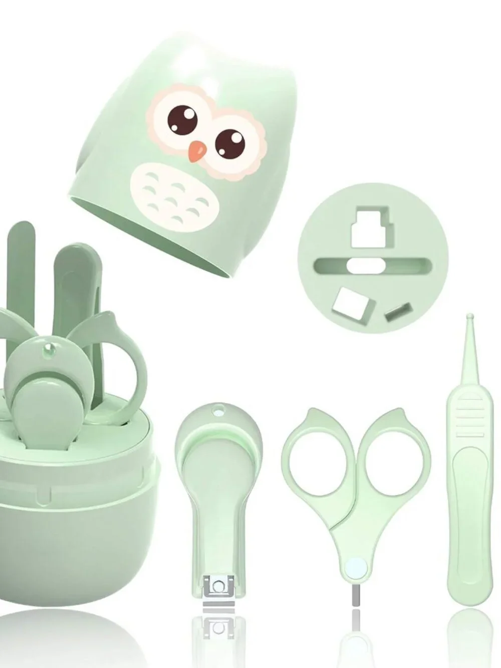 Baby Nail Clippers Set, 4-in-1 Baby Nail Care Kit with Cute Case